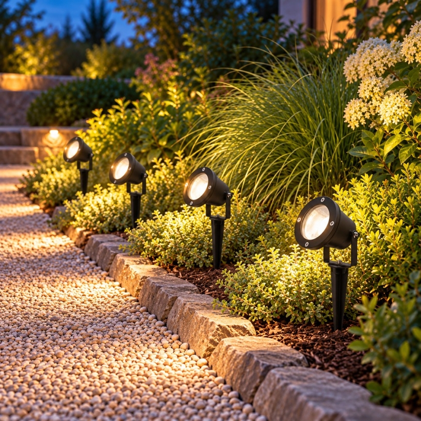 BRILAGI - Utomhuslampa TERRA 1xGU10/50W/230V IP65 svart