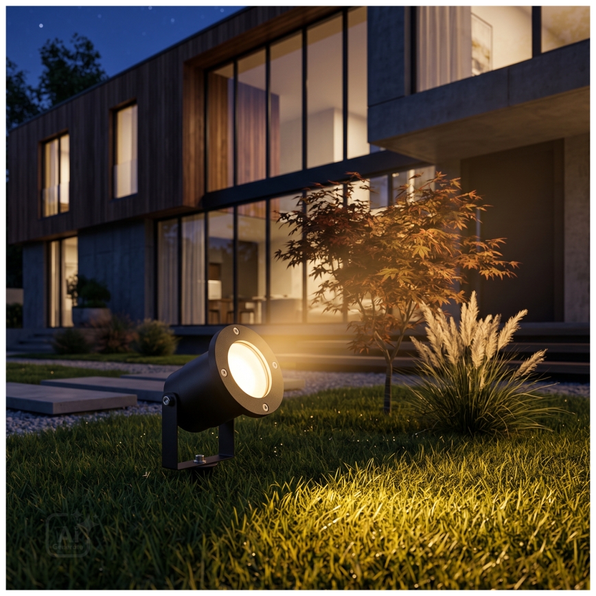 BRILAGI - Utomhuslampa TERRA 1xGU10/50W/230V IP65 svart