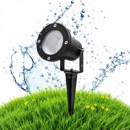 BRILAGI - Utomhuslampa TERRA 1xGU10/50W/230V IP65 svart