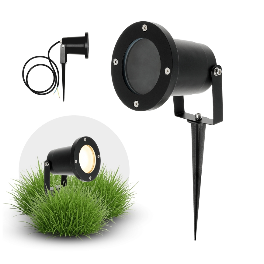 BRILAGI - Utomhuslampa TERRA 1xGU10/50W/230V IP65 svart