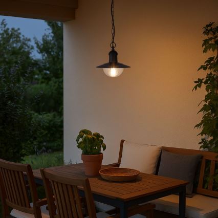 Brilagi - Utomhuspendel MOLDE 1xE27/60W IP44 svart