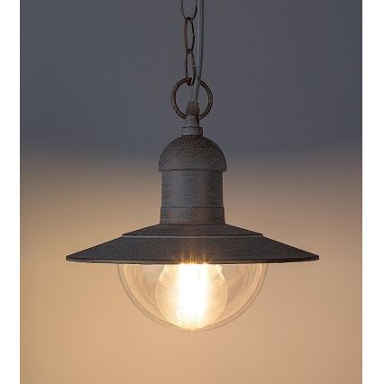 Brilagi - Utomhuspendel MOLDE 1xE27/60W IP44 vit/patina