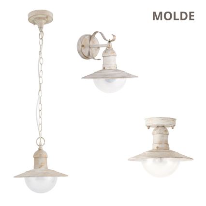 Brilagi - Utomhuspendel MOLDE 1xE27/60W IP44 vit/patina