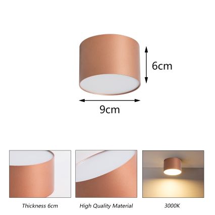 BRILAGI - Utomhustaklampa FORIS LED/9W/230V Ø 9 cm bronsfärgad IP44