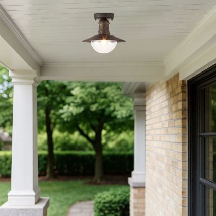 Brilagi - Utomhustaklampa MOLDE 1xE27/60W IP44 brons/patina