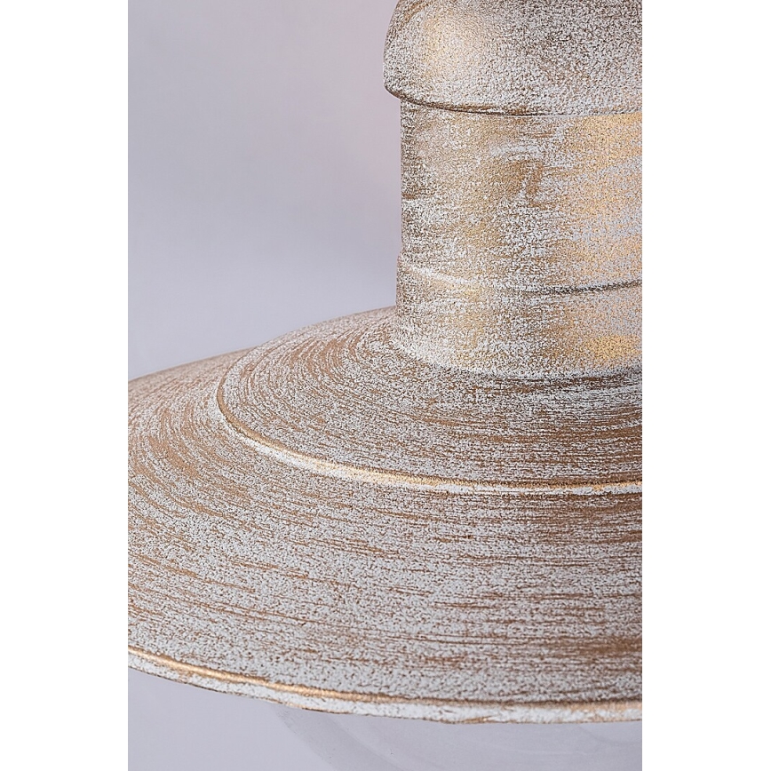 Brilagi - Utomhustaklampa MOLDE 1xE27/60W IP44 vit/patina