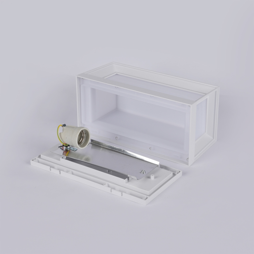 Brilagi - Utomhusväggarmatur PARKER 1xE27/60W/230V vit IP44