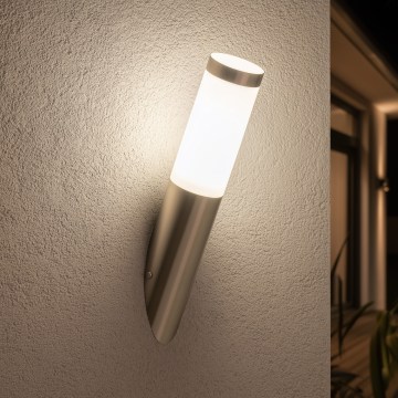 BRILAGI - Utomhusvägglampa ELIA 1xE27/20W/230V IP44 mattkrom