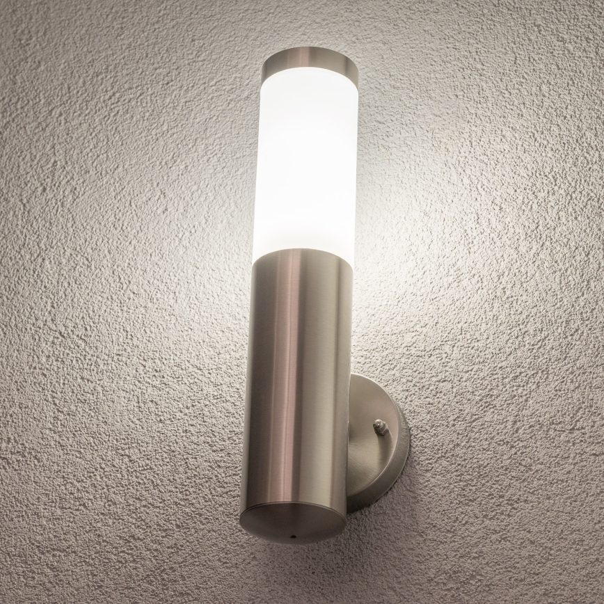 BRILAGI - Utomhusvägglampa ELIA 1xE27/20W/230V IP44 mattkrom