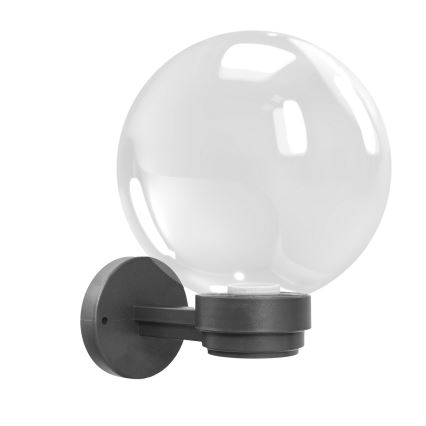 Brilagi - Utomhusvägglampa HARBOR 1xE27/40W/230V IP33 antracit/klar