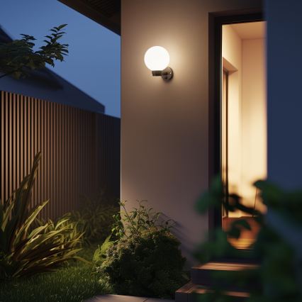 BRILAGI - Utomhusvägglampa HARBOR 1xE27/40W/230V IP33 antracit/vit