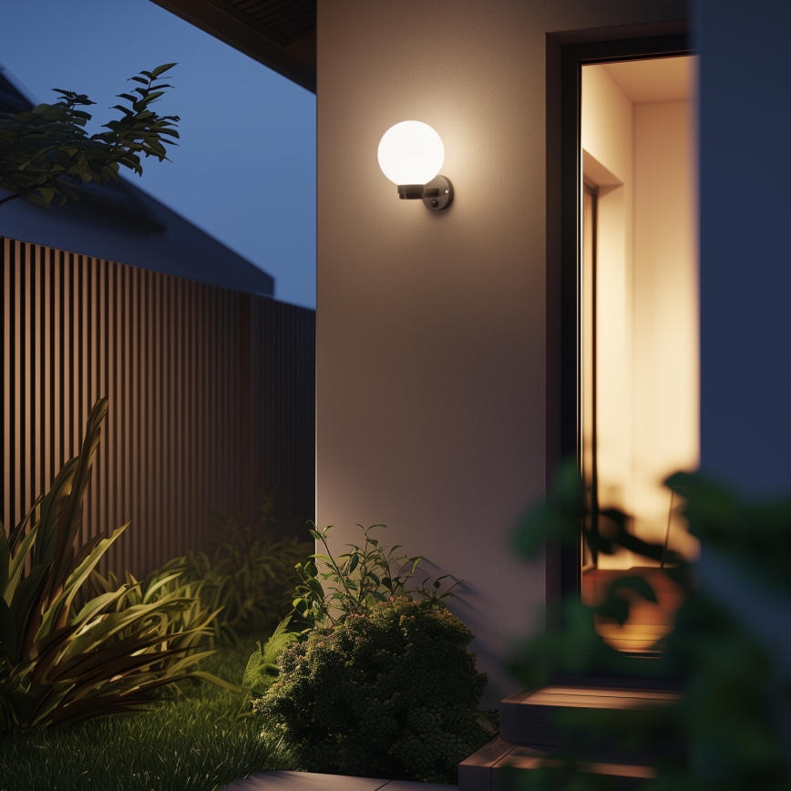 BRILAGI - Utomhusvägglampa HARBOR 1xE27/40W/230V IP33 antracit/vit
