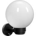 Brilagi - Utomhusvägglampa med rörelsesensor HARBOR 1xE27/40W/230V IP33 svart/vit
