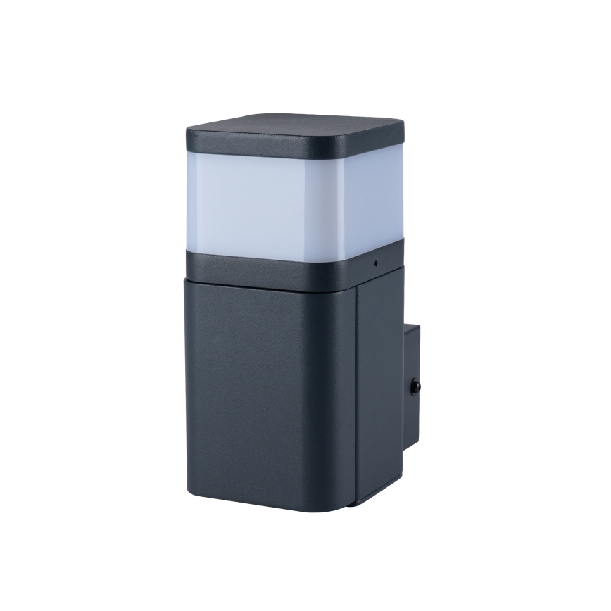 Brilagi - Utomhus vägglampa med SCHUKO-uttag PILLAR 1xG9/11W/230V IP44 antracit