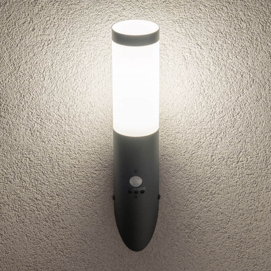 BRILAGI - ELIA utomhusvägglampa med rörelsesensor 1xE27/20W/230V IP44 antracit