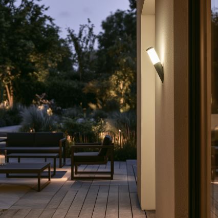 BRILAGI - ELIA utomhusvägglampa med rörelsesensor 1xE27/20W/230V IP44 antracit