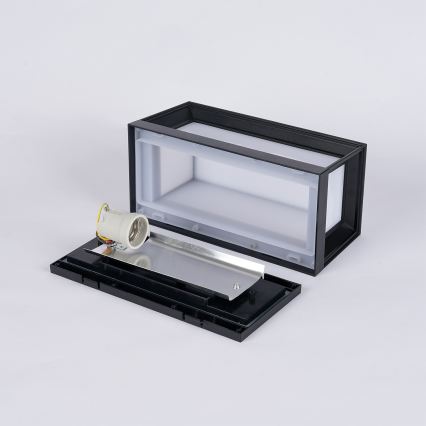 Brilagi - Utomhusvägglampa PARKER 1xE27/60W/230V svart IP44