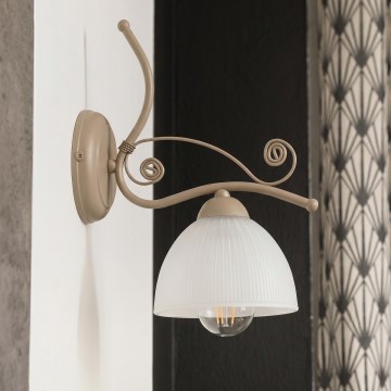 Brilagi - Vägglampa ANTICO MODERN 1xE27/60W/230V beige