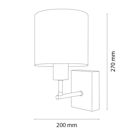 BRILAGI - Vägglampa för barn BOBO WOOD 1xE27/25W/230V ek/svart/vit/djurmotiv