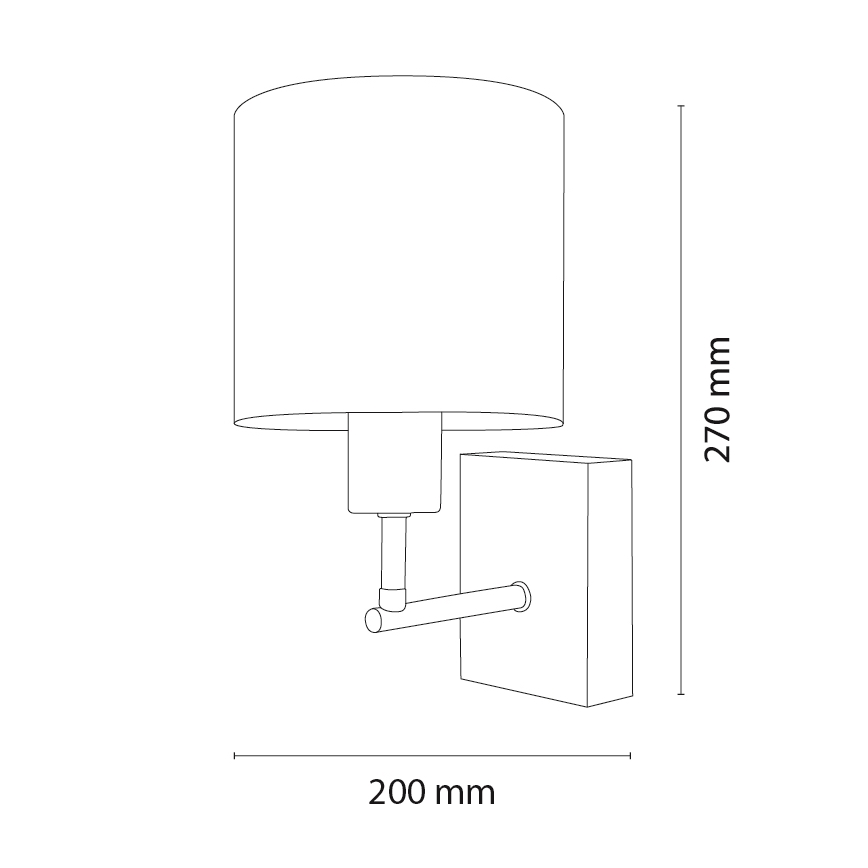 BRILAGI - Vägglampa för barn BOBO WOOD 1xE27/25W/230V ek/svart/vit/enhörningar