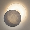 Brilagi - Vägglampa CIRCLES 1xE27/60W/230V diam. 35 cm krämfärgad/grå