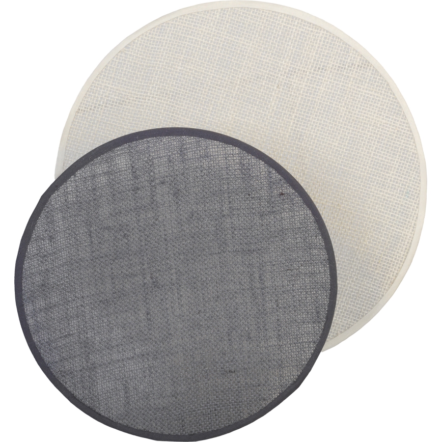 Brilagi - Vägglampa CIRCLES 1xE27/60W/230V diam. 35 cm krämfärgad/grå