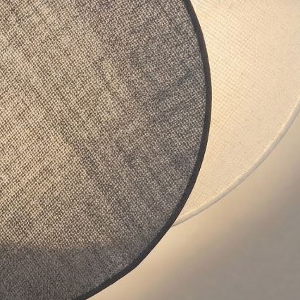 Brilagi - Vägglampa CIRCLES 1xE27/60W/230V diam. 35 cm krämfärgad/grå