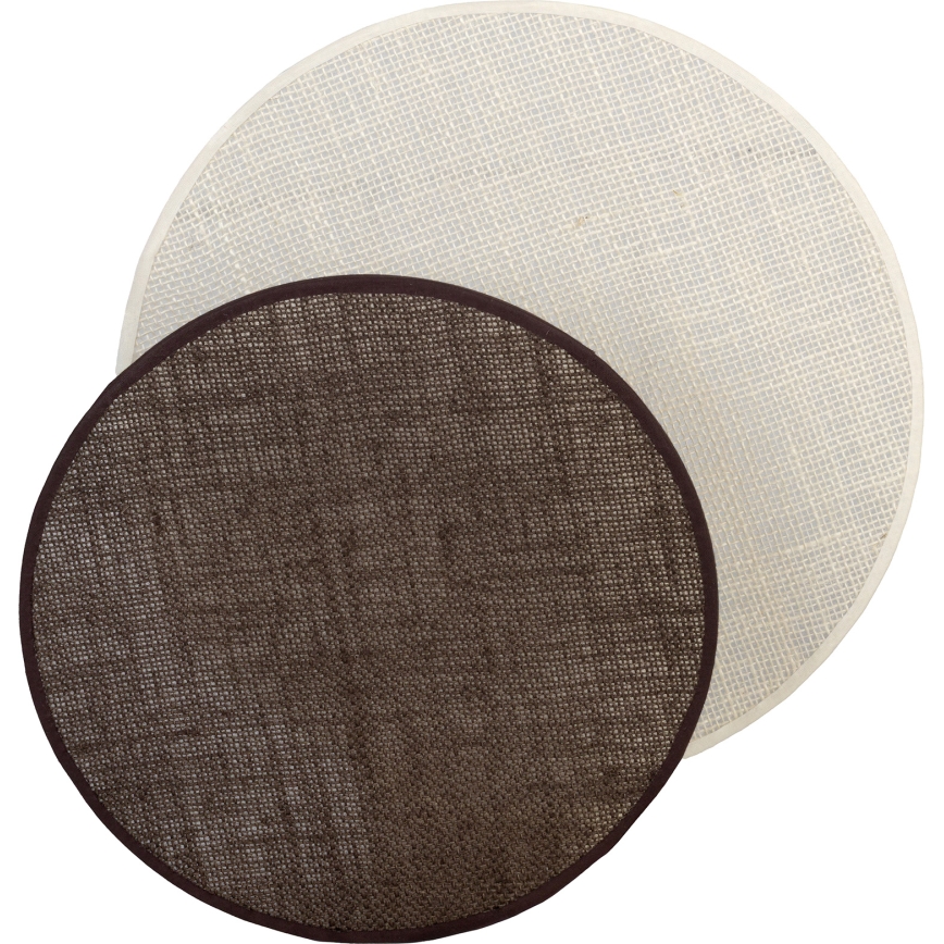 Brilagi - Vägglampa CIRCLES 1xE27/60W/230V Ø 35 cm krämvit/brun