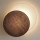 Brilagi - Vägglampa CIRCLES 1xE27/60W/230V Ø 45 cm krämvit/brun