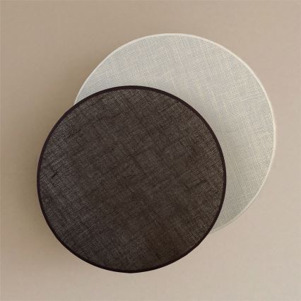 Brilagi - Vägglampa CIRCLES 1xE27/60W/230V Ø 45 cm krämvit/brun