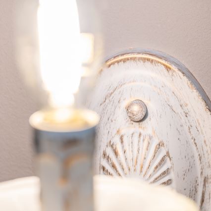 BRILAGI - Vägglampa CLASSIC 1xE14/60W/230V grädde/patina