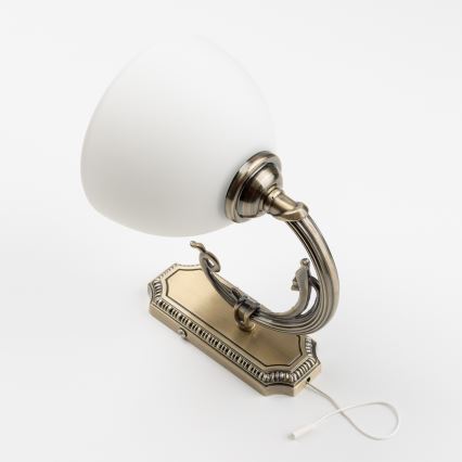 Brilagi - Vägglampa CLASSIC 1xE27/60W/230V mässing