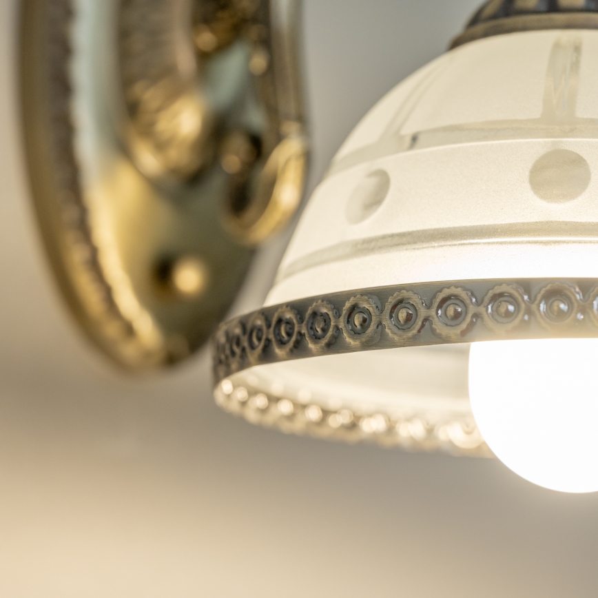 BRILAGI - Vägglampa CLASSIC 1xE27/60W/230V mässing