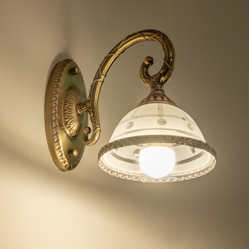 BRILAGI - Vägglampa CLASSIC 1xE27/60W/230V mässing
