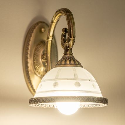 BRILAGI - Vägglampa CLASSIC 1xE27/60W/230V mässing