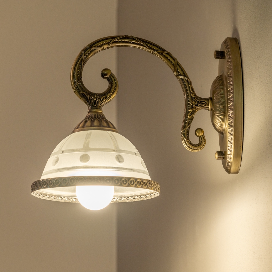 BRILAGI - Vägglampa CLASSIC 1xE27/60W/230V mässing