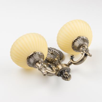 Brilagi - Vägglampa CLASSIC 2xE27/60W/230V mässing