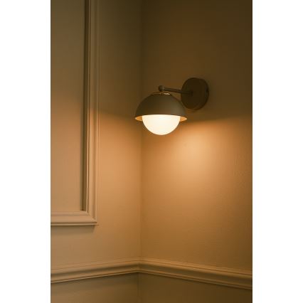 Brilagi - Vägglampa COSMO 1xE27/60W/230V beige/guld
