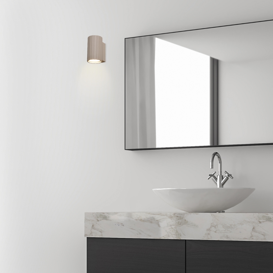 Brilagi - Vägglampa CRISPINA 1xGU10/10W/230V 10 cm beige