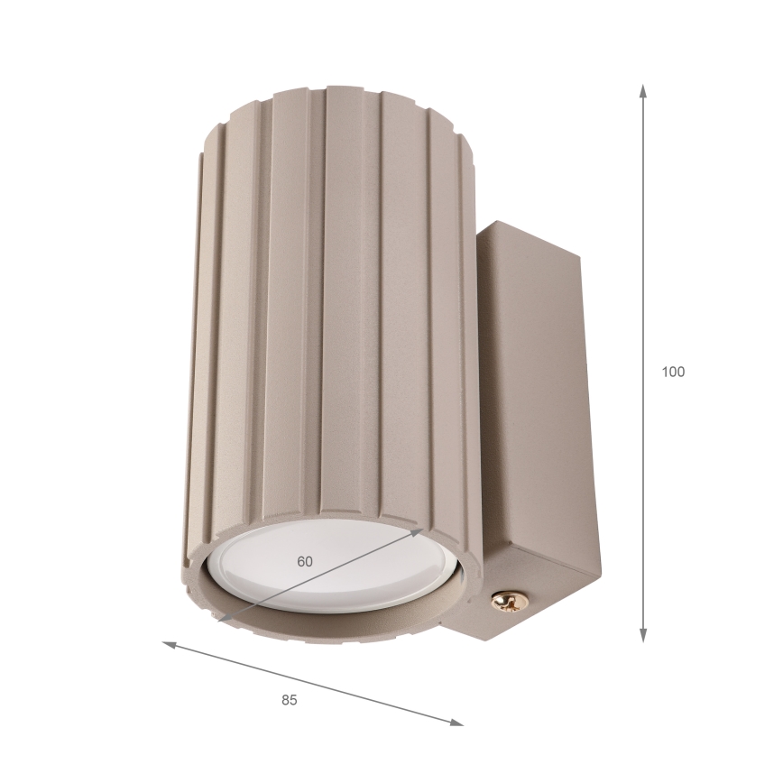 Brilagi - Vägglampa CRISPINA 1xGU10/10W/230V 10 cm beige