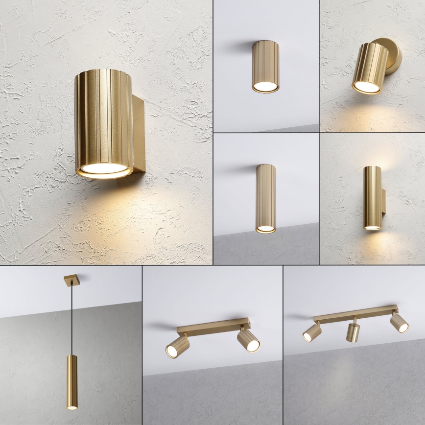 Brilagi - Vägglampa CRISPINA 1xGU10/10W/230V 10 cm guld