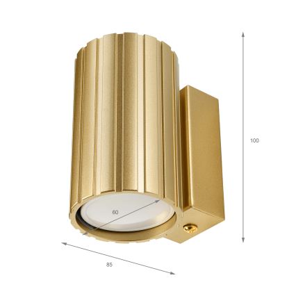 Brilagi - Vägglampa CRISPINA 1xGU10/10W/230V 10 cm guld