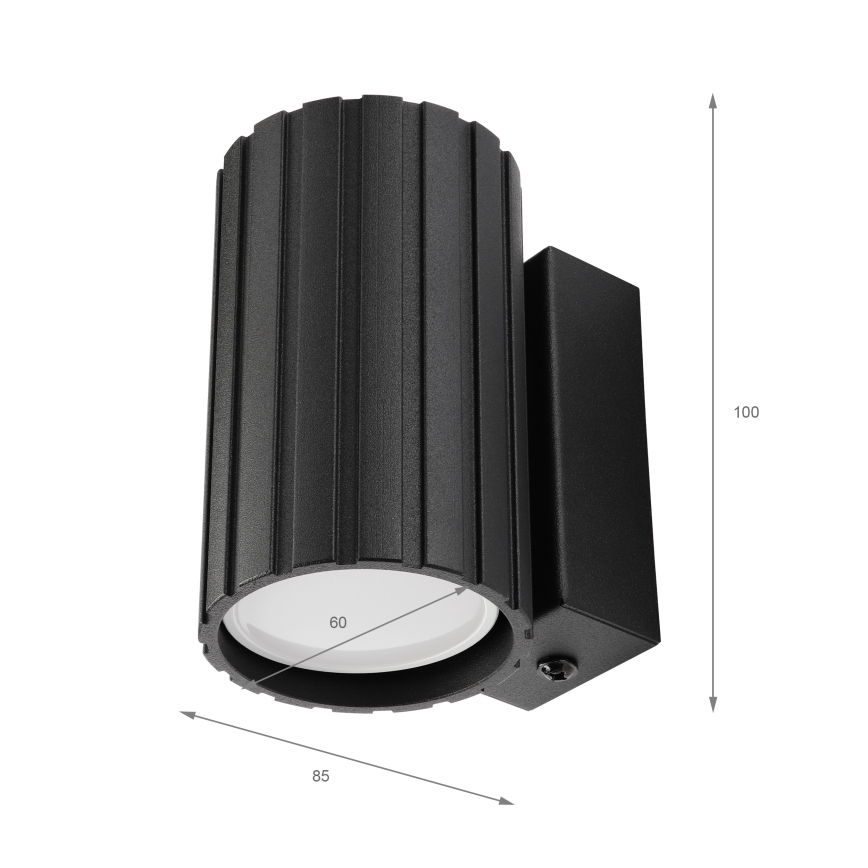 Brilagi - Vägglampa CRISPINA 1xGU10/10W/230V 10 cm svart