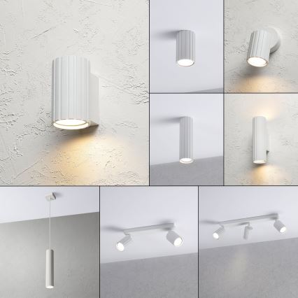 Brilagi - Vägglampa CRISPINA 1xGU10/10W/230V 10 cm vit
