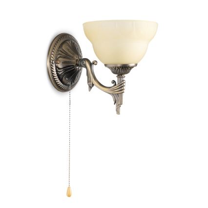 BRILAGI - Vägglampa DAHLIA 1xE27/40W/230V mässing
