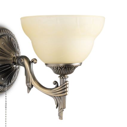 BRILAGI - Vägglampa DAHLIA 1xE27/40W/230V mässing