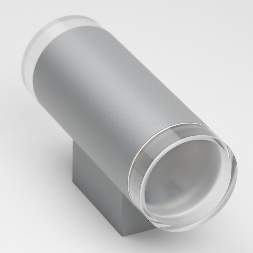 Brilagi - Vägglampa för utomhusbruk MATERA 2xGU10/30W/230V grå IP54