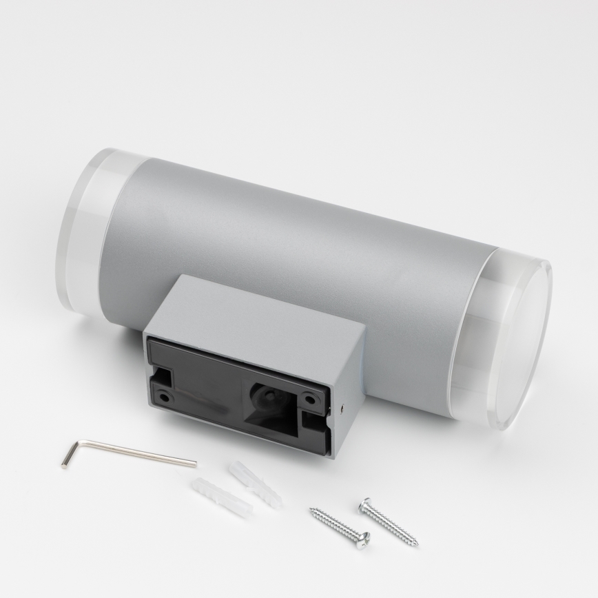 Brilagi - Vägglampa för utomhusbruk MATERA 2xGU10/30W/230V grå IP54