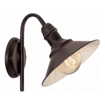 Brilagi - Vägglampa FORGE 1xE27/60W/230V svart