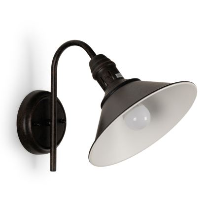 BRILAGI - Vägglampa FORGE 1xE27/60W/230V svart